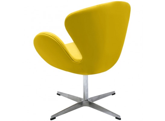 Кресло SWAN CHAIR жёлтый, искусственная замша в Каменске-Уральском