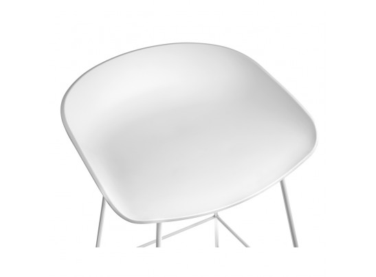 Стул полубарный Neo белый с белыми ножками в Каменске-Уральском