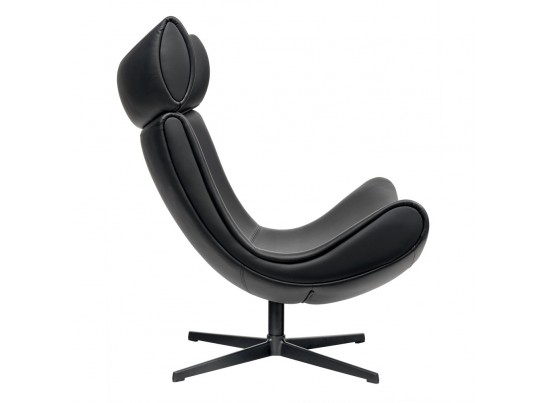 Кресло TORO чёрный, натуральная кожа в Каменске-Уральском