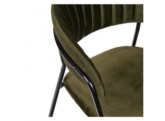 Стул Turin зеленый с чёрными ножками в Каменске-Уральском