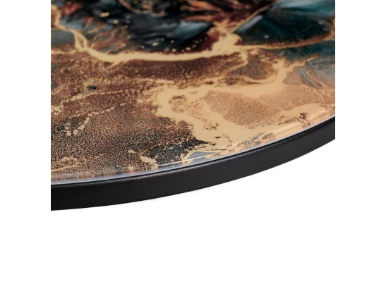 Набор кофейных столиков Tango космический с чёрными ножками, 2шт в Каменске-Уральском