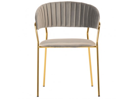 Комплект из 4-х стульев Turin латте с золотыми ножками в Каменске-Уральском