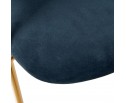 Стул полубарный Turin синий с золотыми ножками в Каменске-Уральском
