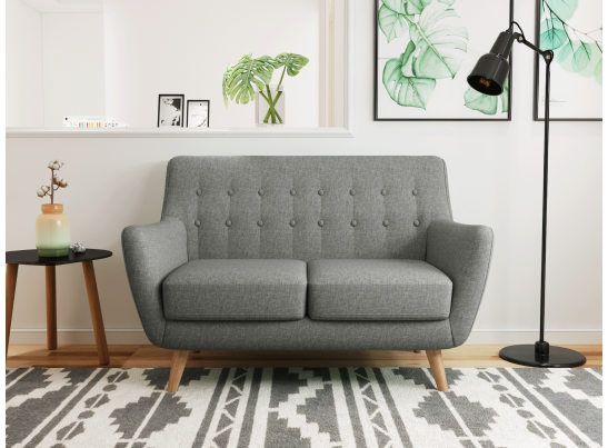 Диван Picasso двухместный серый в Каменске-Уральском