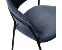 Стул Turin синий вельвет с чёрными ножками в Каменске-Уральском