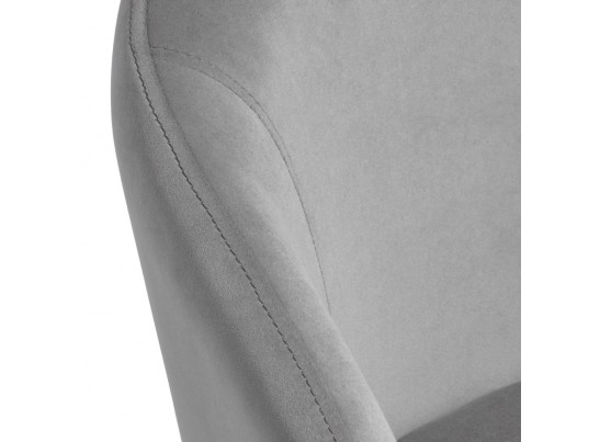 Стул-полукресло Emil серый с золотыми ножками в Каменске-Уральском