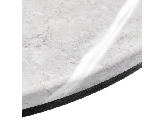 Набор кофейных столиков Tango светло-серый мрамор с чёрными ножками, 2шт в Каменске-Уральском