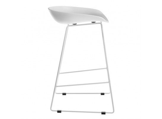 Стул полубарный Neo белый с белыми ножками в Каменске-Уральском