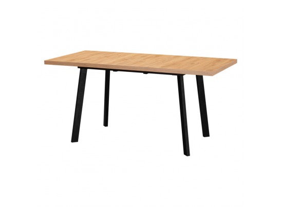Стол Next раскладной 120-160x100x76,5см, Дуб навара, чёрный в Каменске-Уральском