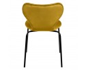 Комплект из 2-х стульев Seven Style горчичный велюр с чёрными ножками