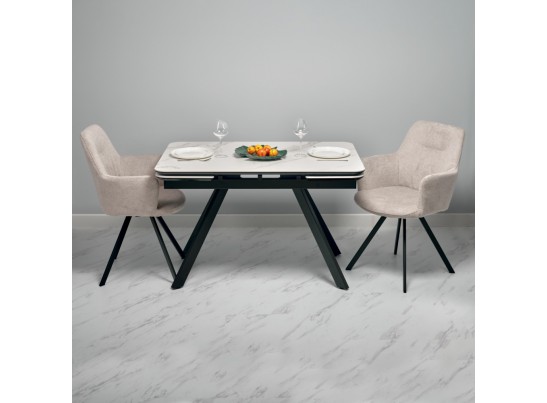 Комплект из 2-х стульев Grant латте шенилл на поворотном механизме в Каменске-Уральском