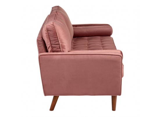 Диван Scott трехместный пыльно-розовый в Каменске-Уральском