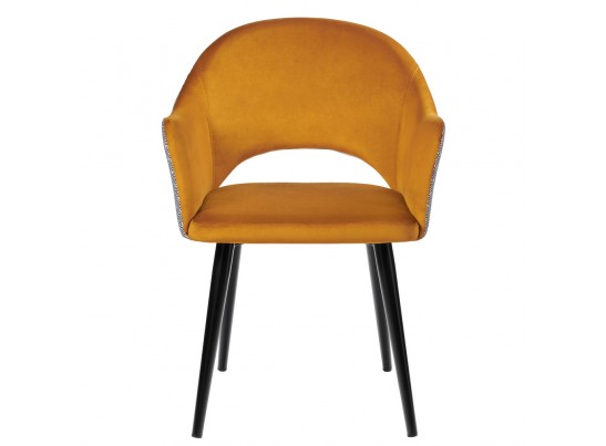 Стул Bruno горчичный с жаккардом в Каменске-Уральском