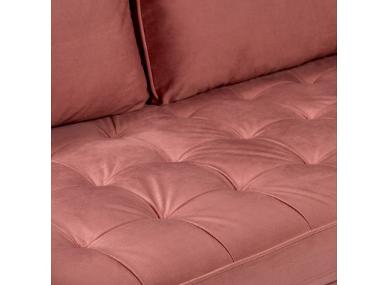 Диван Scott трехместный пыльно-розовый в Каменске-Уральском