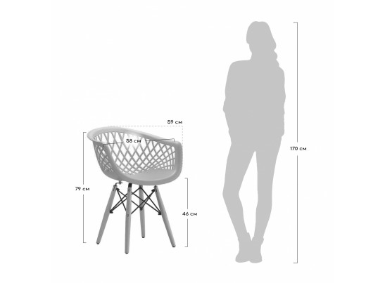 Комплект из 2-х стульев Matrix пудровый в Каменске-Уральском