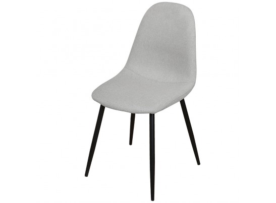 Комплект из 4-х стульев Comfort серый с чёрными ножками в Каменске-Уральском