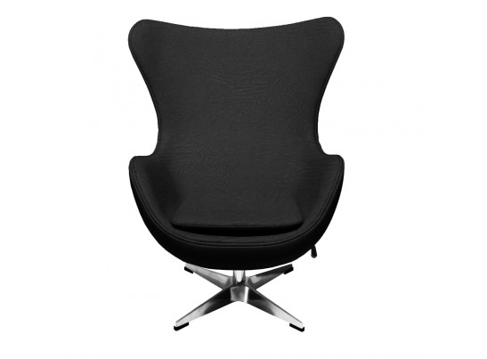 Кресло EGG CHAIR черный, экокожа в Каменске-Уральском