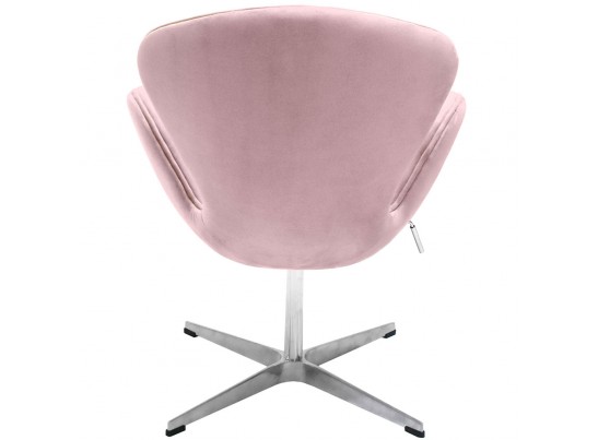 Кресло SWAN CHAIR пудровый, искусственная замша в Каменске-Уральском
