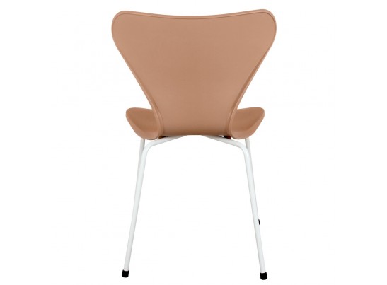 Стул Seven пудровый с белыми ножками в Каменске-Уральском