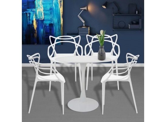 Комплект из 6-ти стульев Masters белый в Каменске-Уральском