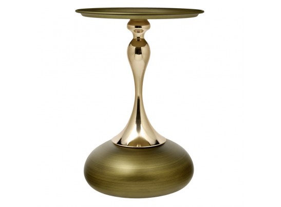 Кофейный столик Angel диам.40см x 55см, латунь, металл в Каменске-Уральском