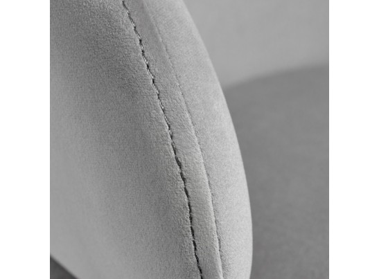 Стул-полукресло Emil серый с золотыми ножками в Каменске-Уральском