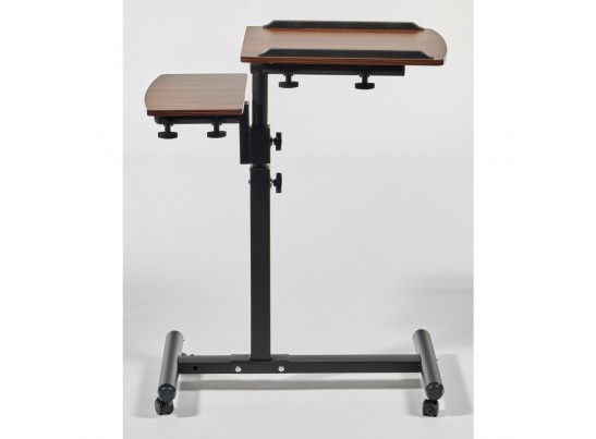 Стол многофункциональный Palma 60x40x62-96см, темное дерево, чёрный в Каменске-Уральском