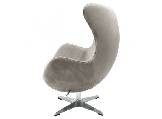 Кресло EGG STYLE CHAIR латте, искусственная замша в Каменске-Уральском