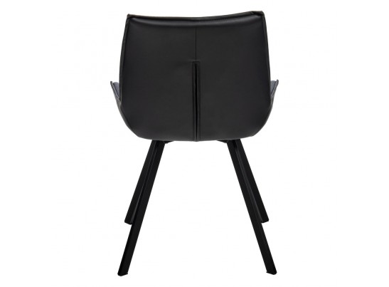 Стул Soft серо-голубой с чёрным, рогожка в Каменске-Уральском