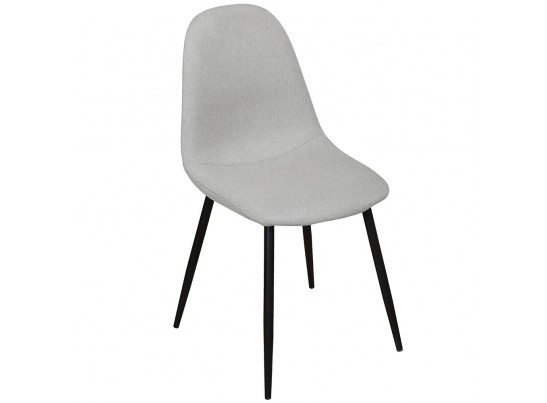 Комплект из 4-х стульев Comfort серый с чёрными ножками в Каменске-Уральском