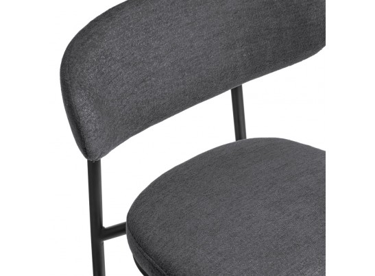 Стул Lucas 2 серый шенилл с чёрными ножками в Каменске-Уральском