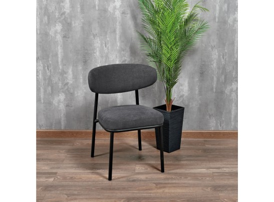 Стул Lucas 2 серый шенилл с чёрными ножками в Каменске-Уральском