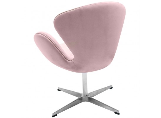 Кресло SWAN CHAIR пудровый, искусственная замша в Каменске-Уральском