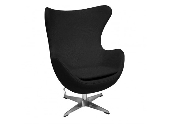 Кресло EGG CHAIR черный, экокожа в Каменске-Уральском