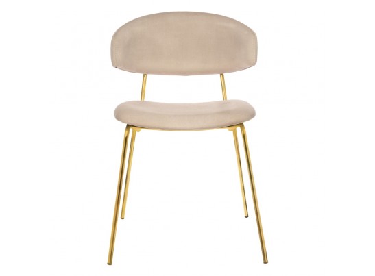 Стул Elle бежевый с золотыми ножками в Каменске-Уральском