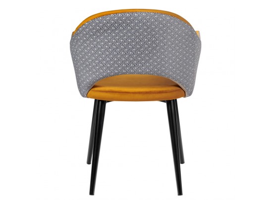 Стул Bruno горчичный с жаккардом в Каменске-Уральском