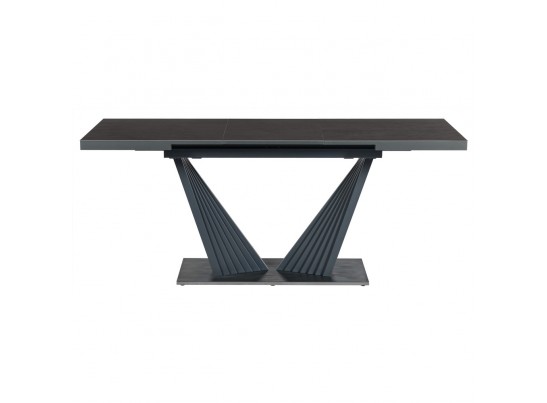 Стол раздвижной ASTRA 140-190x80х80см, керамогранит, сталь, антрацит в Каменске-Уральском