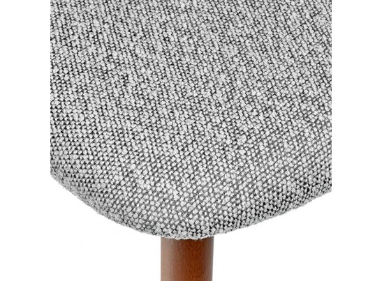 Стул полубарный Lucas светло-серый букле, ножки цвета орех в Каменске-Уральском