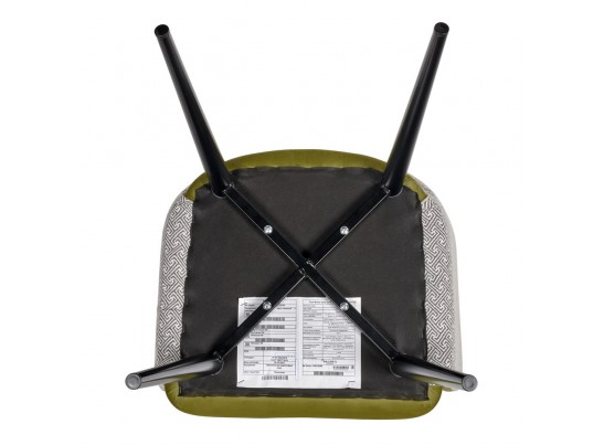 Стул Paola зеленый с жаккардом в Каменске-Уральском