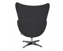Кресло EGG CHAIR черный, экокожа в Каменске-Уральском