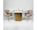 Стол Festa 140x85x77см, керамогранит Calacatte gold мрамор в Каменске-Уральском