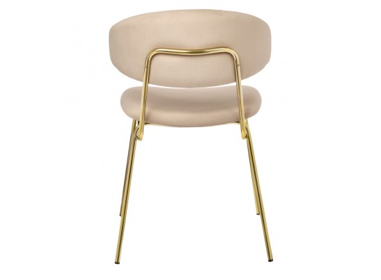 Стул Elle бежевый с золотыми ножками в Каменске-Уральском