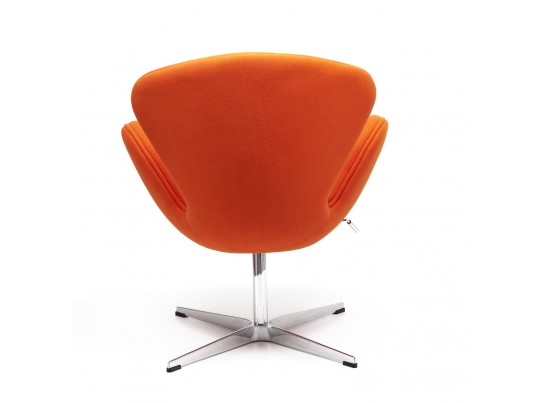 Кресло SWAN CHAIR оранжевый, кашемир в Каменске-Уральском