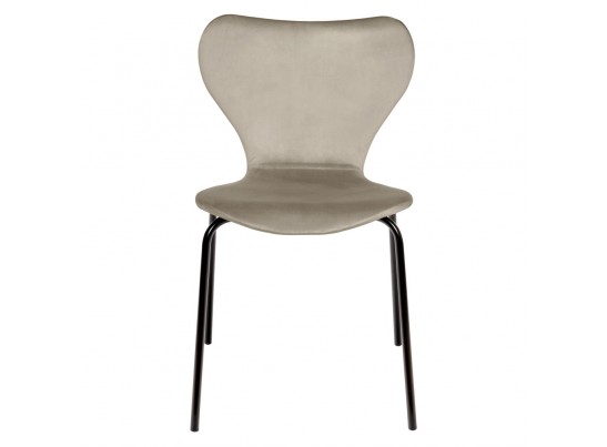 Стул Seven Style латте велюр с чёрными ножками в Каменске-Уральском