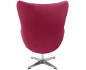 Кресло EGG CHAIR винный, искусственная замша в Каменске-Уральском