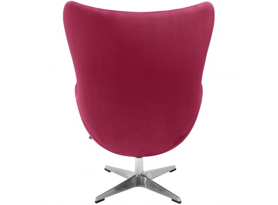 Кресло EGG CHAIR винный, искусственная замша в Каменске-Уральском