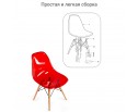 Стул Eames прозрачный красный в Каменске-Уральском