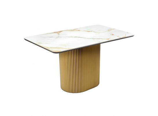 Стол Festa 140x85x77см, керамогранит Calacatte gold мрамор в Каменске-Уральском