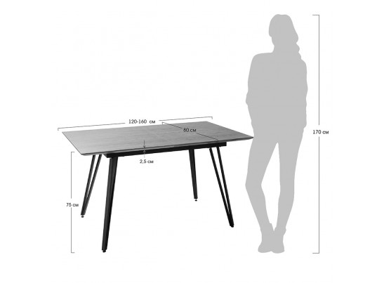 Стол Avanti new раскладной 120-160см орех в Каменске-Уральском