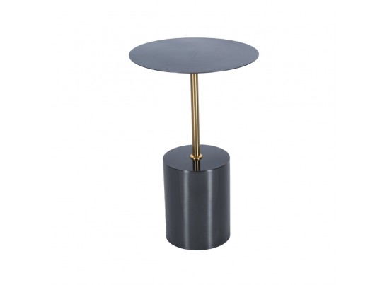 Кофейный столик Solid диам.40см x 58см, чёрный, металл в Каменске-Уральском